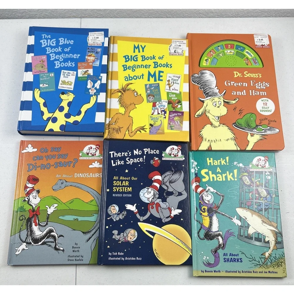 Dr. Seuss Books The‎ Cat in the Hat Learning Library Lot Of 6